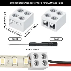 445043743713 FLUTESAN Pack Solderless Led Tape Light Pin #2