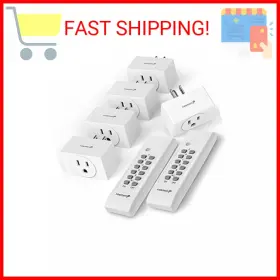 696537193126 FOSMON Wireless Remote Control Outlet Plug Light