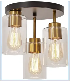 B0BMV1TGQD FOUCASAL Flush Mount Ceiling Light Semi Fixture