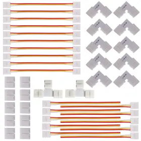 767311800025 FSJEE Pin Led Strip Connector Corner Unwired Kit