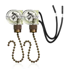 901140 GAQWOK Zing Ear Fan Chain Switch Ceiling Lam
