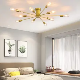 B08QV3VHD1 GARWARM Lights Sputnik Chandelier Ceiling Lamp Cen