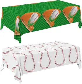 122803 GATHERFUN Baseball Tablecloths Waterproof Cover