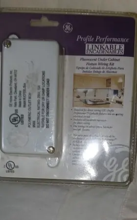 Ucfeb GE Linkable Florcnt Cbnt Fixture Wiring Shippi Kit