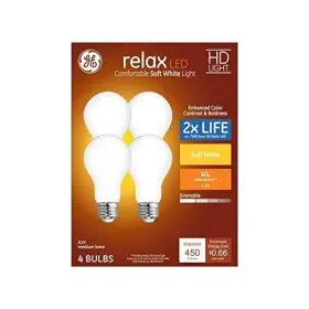 B07JBSBXZM GE Relax Eq Dimmable Led Light Bulb Fixture