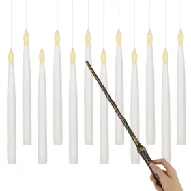 B0CDGSRF8Z GENSWIN Floating Flameless Taper Candles Led Timer