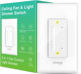 SW19-1 GHOME SMART Dimmer Switch Ceiling Fan Control Ligh