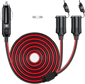 6F-1-2 GIBBAB Car Cigarette Lighter Splitter Power Charger