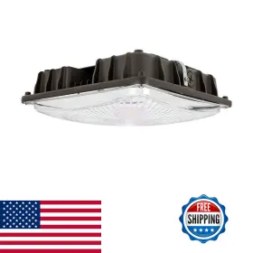 Gkoled B07hbm7wsk 40w Led Square Canopy Light Replaces 175w Psmh 5450lumens 5000k And Dark