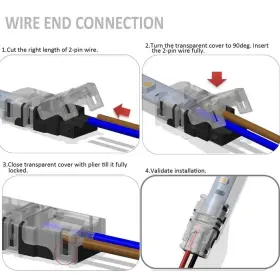 600748278114 GOOCHAN Led Connector Waterproof Single Strip #3