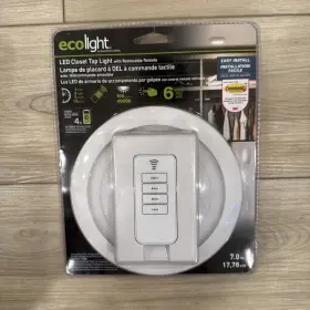 B01298 GOOD EARTH Ecolight Led Closet Tap Light Remote