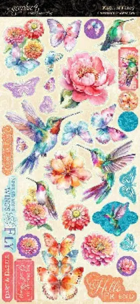 5A00244L-1G7G8 GRAPHIC 45 Sticker Set Flight Fancy
