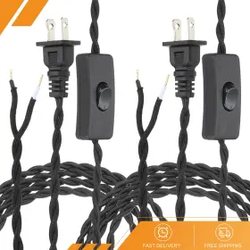 680811324412 GRYFTON Twisted Lamp Cord Plug