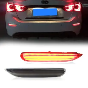 R01-013B GTINTHEBOX Optic Led Rear Bumper Reflector Brake