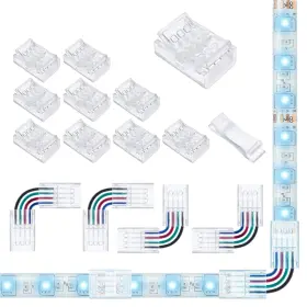 MA4PIN-10MM GXILEE Solderless Led Light Connectors Pin Pack