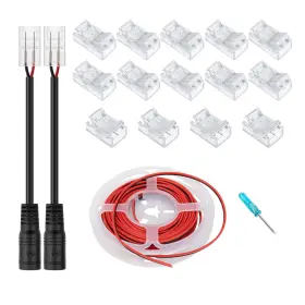 RA2PIN-W-8MM-1 GXILEE Pin Cob Led Strip Light Connectors Wire