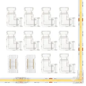 G-COB-C64 GXILEE Led Strip Light Connectors Gapless Corner