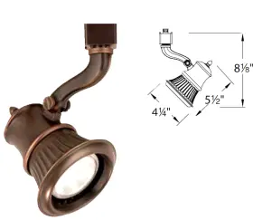 HTK-793-AB HALO Track Light Lighting Head Antique