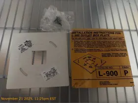 L900P HALO Finish Outlet Box Plate