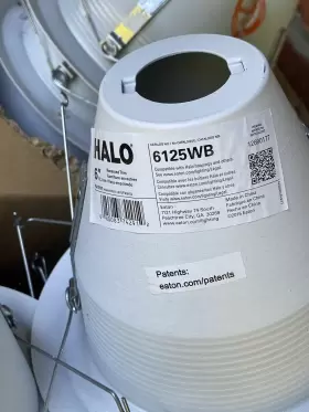 6125WB HALO LIGHTING Recessed Recess Trims Cone Baffle