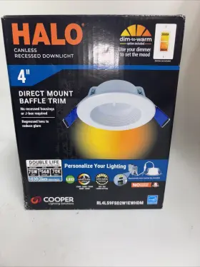 RL4LS9FSD2W1EWHDM HALO Cct Led Canless Recessed Recess
