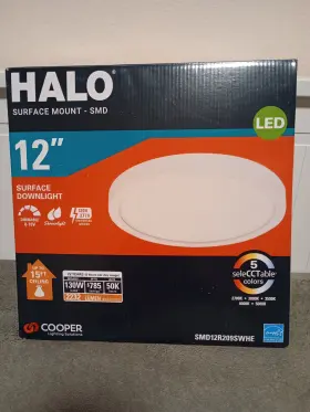 SMD12R209SWHE HALO Diam Mount Downlight Led Dimmable