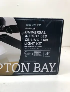 1002723735 HAMPTON BAY Gazelle Led Ceiling Fan Light Natural #2