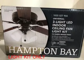 1005027904 HAMPTON BAY Oil Ceiling Fan Shades Light Kit