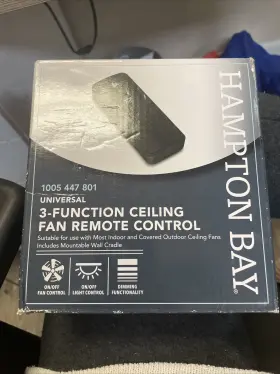 1005447801 HAMPTON BAY Ceiling Fan Remote Control