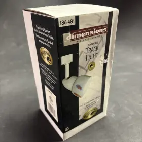 186481 HAMPTON BAY Track Lighting Halogen Light Milk Glass