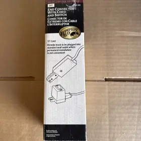 555-252 HAMPTON BAY End Connector Cord Switch Track Lighting