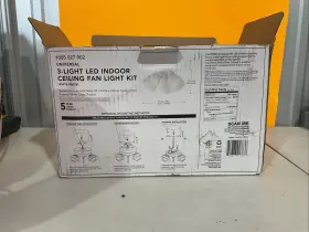 64401 HAMPTON BAY Ceiling Fan Shades Led Light Kit #2
