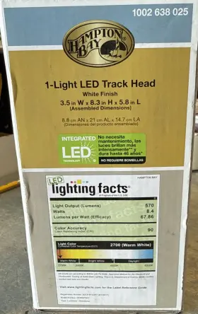 803979 HAMPTON BAY Integrated Led Step Linear Track Lighting #3