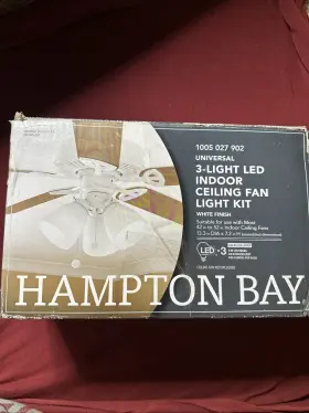 91383 HAMPTON BAY Ceiling Fan Shades Led Light Kit