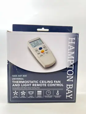 98001 HAMPTON BAY Ceiling Fan Thermostatic Remote Control Lcd