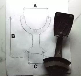 AG5290 HAMPTON BAY Ceiling Fan Blade Arms Bracket #2