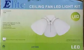 LK1906 HAMPTON BAY LIGHTING Ceiling Fan Shades Led Light Kit