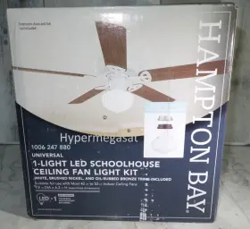 LK1901 HAMPTON BAY Schoolhouse Led Ceiling Fan Light Kit