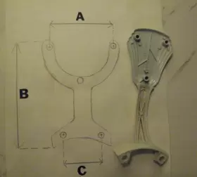 MY-015 HAMPTON BAY Ceiling Fan Blade Arms Bracket #2
