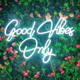 Hancrastore B0bz7xx45d Good Vibes Only Neon Sign For Wall Decor 21.6 X 14.1 Large Cool