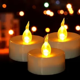 B086TZPQ1G HANZIM Battery Led Tea Lights Flickering Flameless