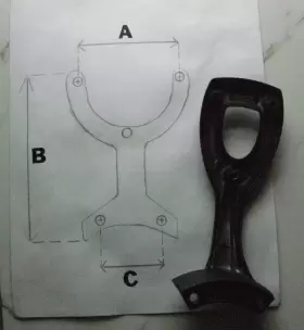 07336-12 HARBOR BREEZE Ceiling Fan Blade Arms Bracket Cedar #2