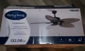 Harbor Breeze 080629167766 Tilghman Ii 52-in Aged Bronze With Brown Blades Ceiling Fan Read