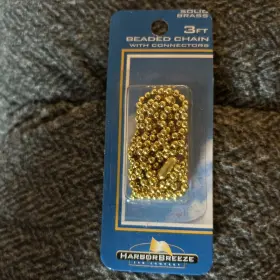 081069005014 HARBOR BREEZE Nos Fan Solid Beaded Chain
