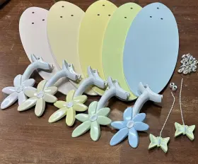 5183 HARBOR BREEZE Annalise Pastel Ceiling Fan Blades Arms #2