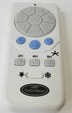 A25-TX025 HARBOR BREEZE Ceiling Fan Light Wireless Remote Pin #3