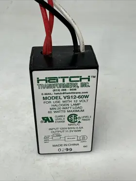 VS12-60W HATCH Transformers #3