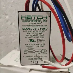 VS12-60WD HATCH Transformers Volt Halogen Lamp #2