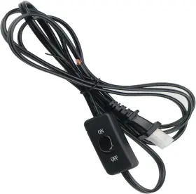 18AWG HBFBZM Lamp Cord Switch Prong Power