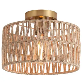 B0C1RZ4Y4F HCHUNQJOR Coastal Antique Flush Mount Light Boho